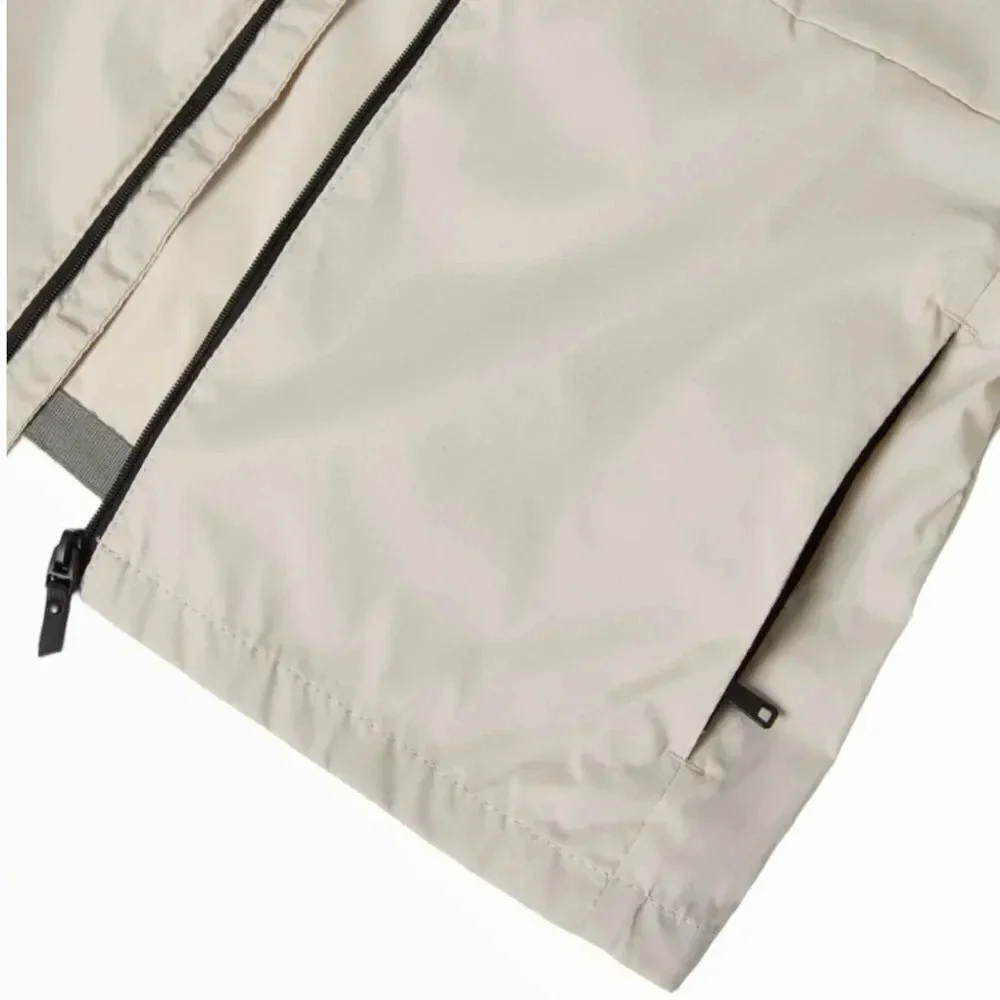 ZARA Boys Stone Hooded Windbreaker Jacket NWT Sizes 9 12